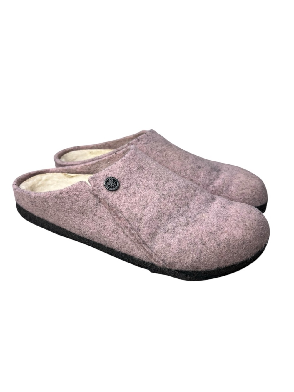 Birkenstock Zermatt Shearling Felt In Soft Pink Size L/8 M/6 Slip On Shoes